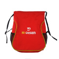 Wholesale Waterproof Sports Backpack Polyester Drawstring Bag With Zipper Mesh Pockets